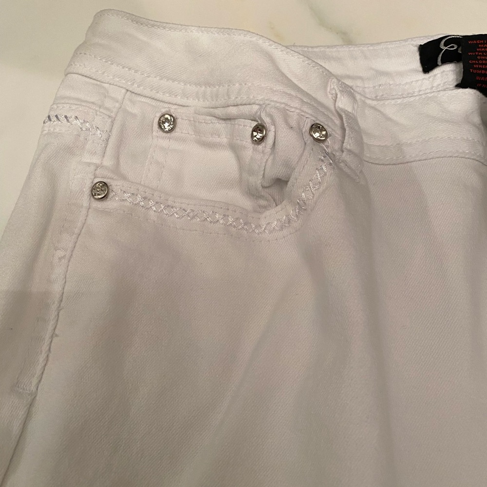 Earl Jeans Women's Skinny Jeans in White - Picture 5 of 7